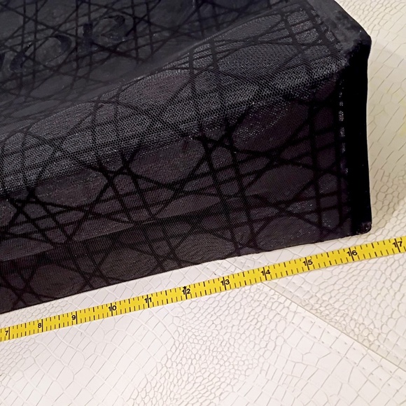 New GWP Christian Dior Beauty Parfums Makeup Black Velvet Mesh Large Tote Bag. - Picture 11 of 11